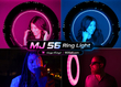 رینگ لایت RGB حرفه ای 56 سانتی MJ56 Pro RGB Ring Light ( اصلی 80W وات )