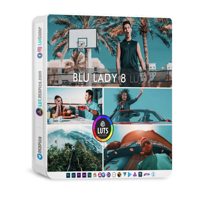 رنگ سینمایی Blu Lady 8 LUT