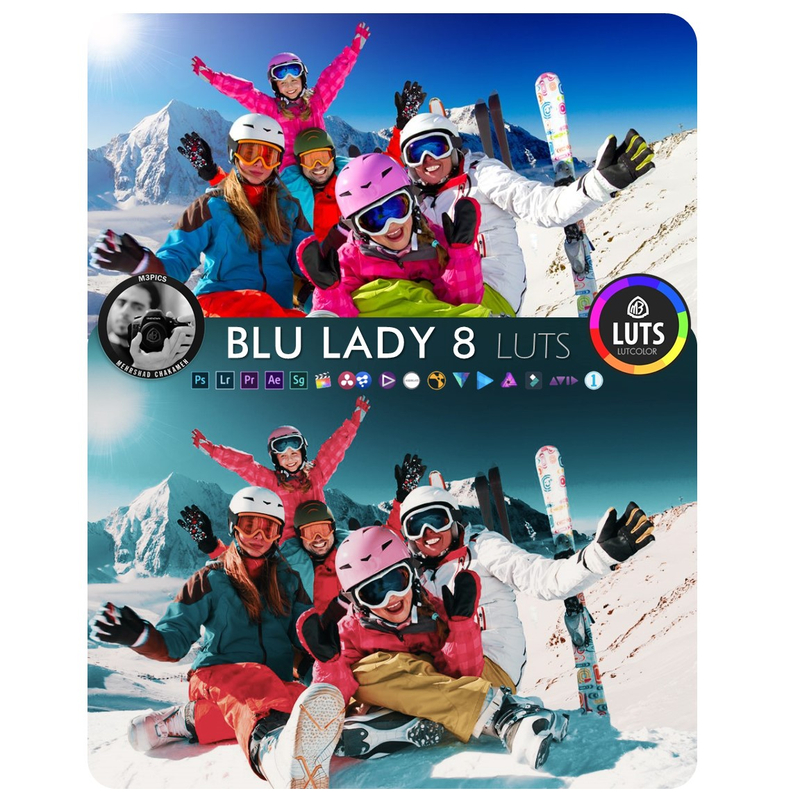 رنگ سینمایی Blu Lady 8 LUT
