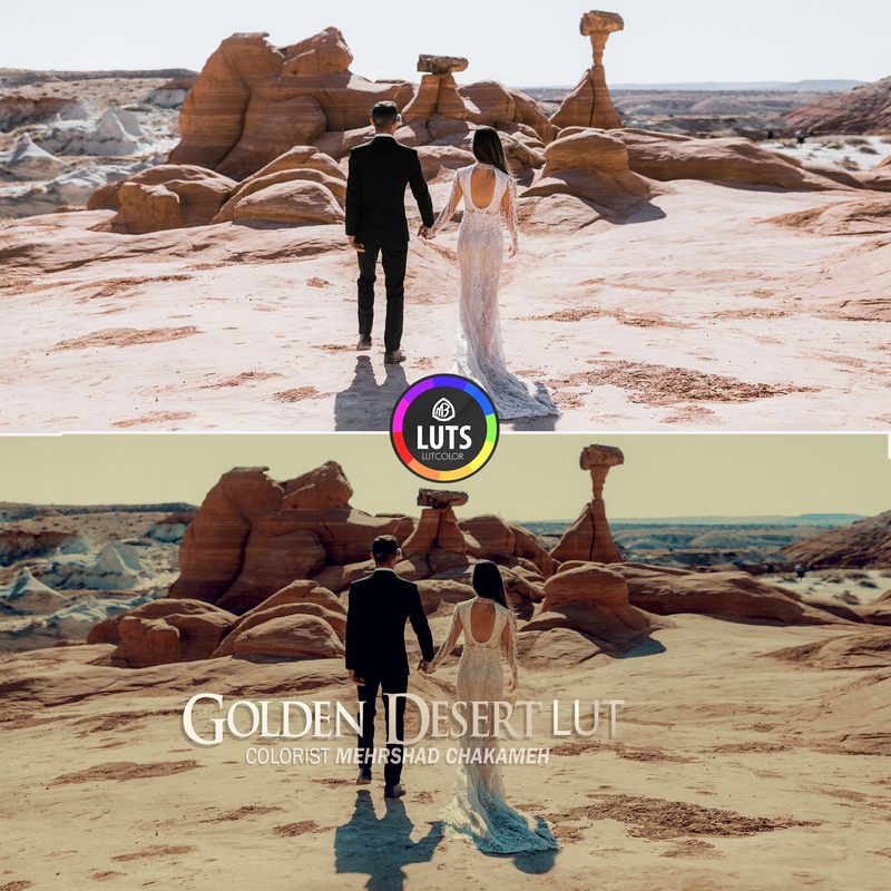 رنگ Golden Desert LUT