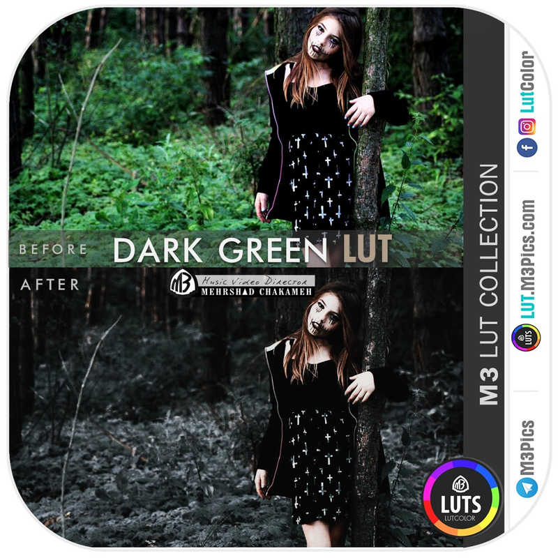 رنگ سینمایی Dark Green LUT