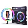 رینگ لایت RGB قطر 33 سانت به همراه سه پایه