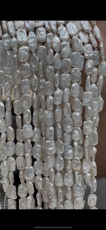 مروارید باروک مستطیلی سفید