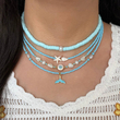 ست گردنبند منجوقی دم وال