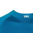 تیشرت آستین بلند یقه اسکی ورزشی مردانه 1991 مدل TS1913 آبی رگلان انگشتی