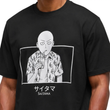 تیشرت نخی مردانه  زنانه اورسایز 1991 مدل  TS19106 One-Punch Man مشکی جلو