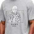 تیشرت نخی مردانه  زنانه اورسایز 1991 مدل  TS19106 One-Punch Man طوسی جلو