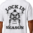 تیشرت مردانه زنانه اورسایز نخی 1991 Lock In Season مدل TS19110 سفید پشت چاپ