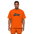 تیشرت نخی مردانه  زنانه اورسایز 1991 مدل Running Dog TS19105