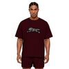 تیشرت نخی مردانه  زنانه اورسایز 1991 مدل Running Dog TS19105