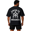 تیشرت مردانه زنانه اورسایز نخی 1991 Lock In Season مدل TS19110 