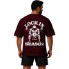 تیشرت مردانه زنانه اورسایز نخی 1991 Lock In Season مدل TS19110 