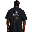 تیشرت مردانه زنانه اورسایز نخی 1991 I Like Padel  مدل TS19113 