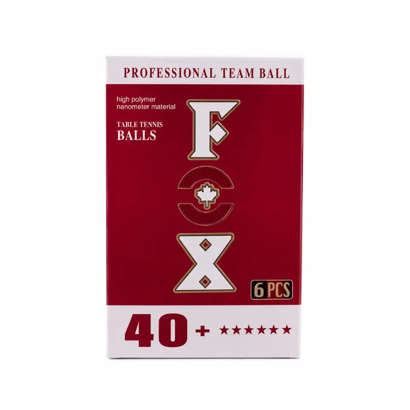 توپ پینگ پنگ FOX شش ستاره 40+ بسته 6 عددی 