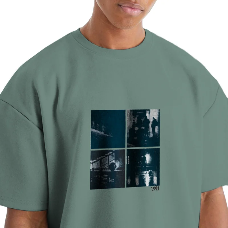 تیشرت اورسایز مردانه basketball 1991 مدل TS1973