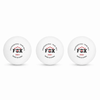 سه عدد توپ پینگ پنگ فاکس سفید X40+ با لوگوی Professional Team Ball