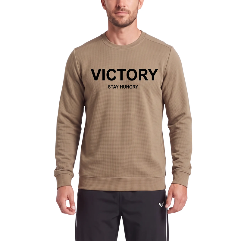 بلوز آستین بلند مردانه 1991 مدل BT1909 VICTORY موکا
