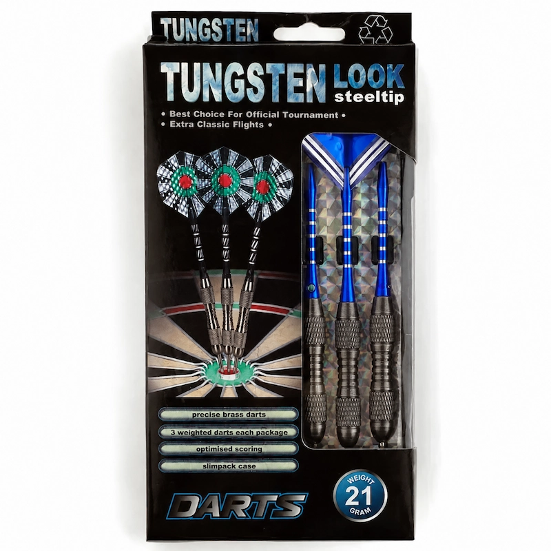 بسته‌بندی و هاردکیس تیر دارت Tungsten Look Steeltip وزن 21 گرم مدل 3400