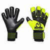 دستکش دروازه‌بانی Uhlsport حرفه‌ای کف لاتکس رنگ زرد فسفری با مچ‌بند کشی