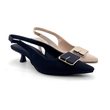کفش مجلسی زنانه پاشنه دار سه سانت مدل sandal valentino - 0086