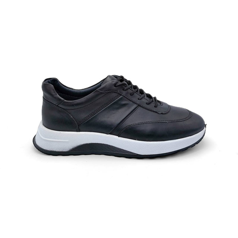 کفش کتونی چرم طبیعی  مردانه براش مدل 0151 _ Flat shoes
