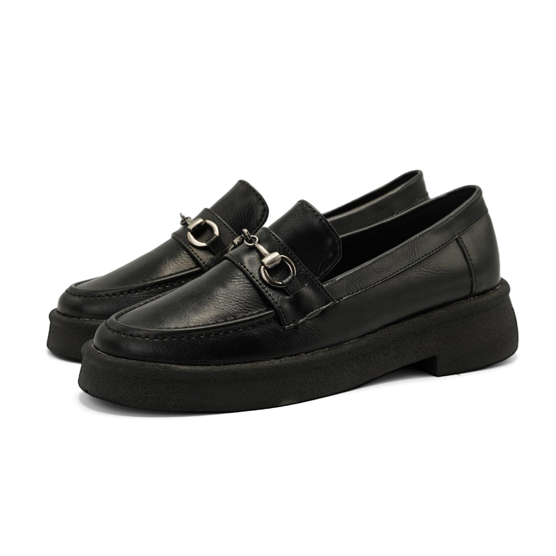 کفش کالج زنانه مدل Flat shoes-0080_black/creme