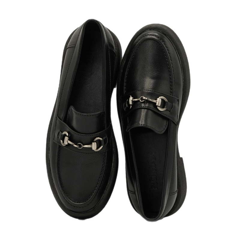کفش کالج زنانه مدل Flat shoes-0080_black/creme
