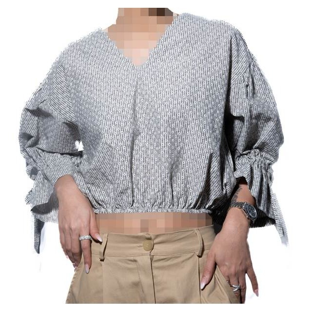 شومیز زنانه آستین بنددار مدل _ 8107007