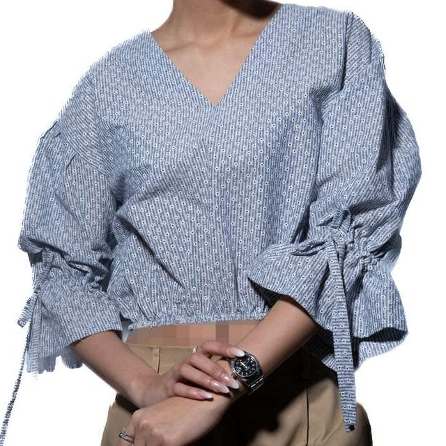 شومیز زنانه آستین بنددار مدل _ 8109007