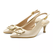 کفش مجلسی زنانه پاشنه دار 5 سانت مدل 400941 _ sandal valentino