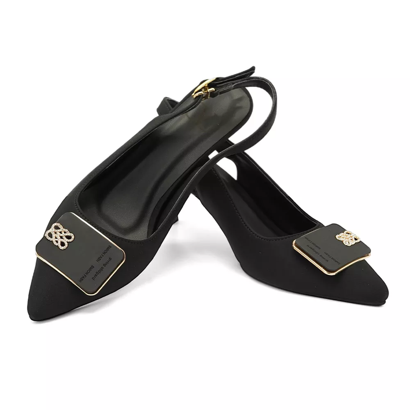 کفش مجلسی زنانه پاشنه دار 5 سانت مدل 400945 _ sandal valentino