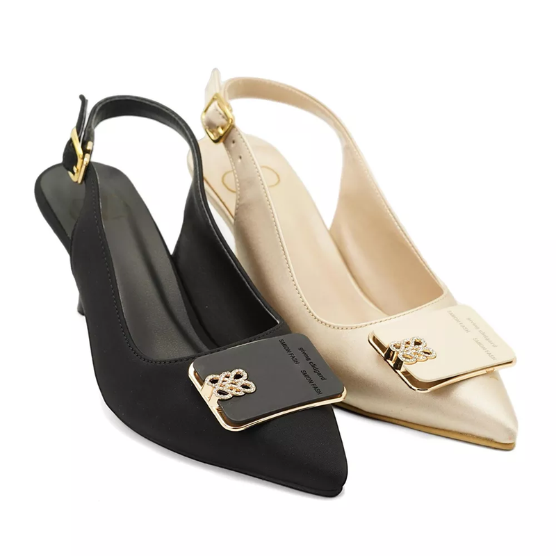 کفش مجلسی زنانه پاشنه دار 5 سانت مدل 400945 _ sandal valentino