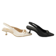 کفش مجلسی زنانه پاشنه دار 3 سانت مدل sandal valentino - 0095
