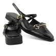 کفش کالج زنانه ورنی مدل Flat shoes - 0218 _ Black