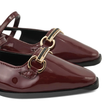 کفش کالج زنانه ورنی مدل Flat shoes - 0218 _ Black