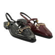 کفش کالج زنانه ورنی مدل Flat shoes - 0218 _ Black