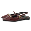کفش کالج زنانه ورنی مدل Flat shoes - 0218 _ Black
