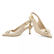 کفش مجلسی زنانه پاشنه دار 5 سانت مدل 400948 _ sandal valentino