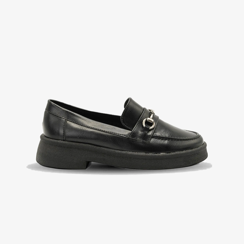 کفش کالج زنانه مدل Flat shoes-0080_black/creme