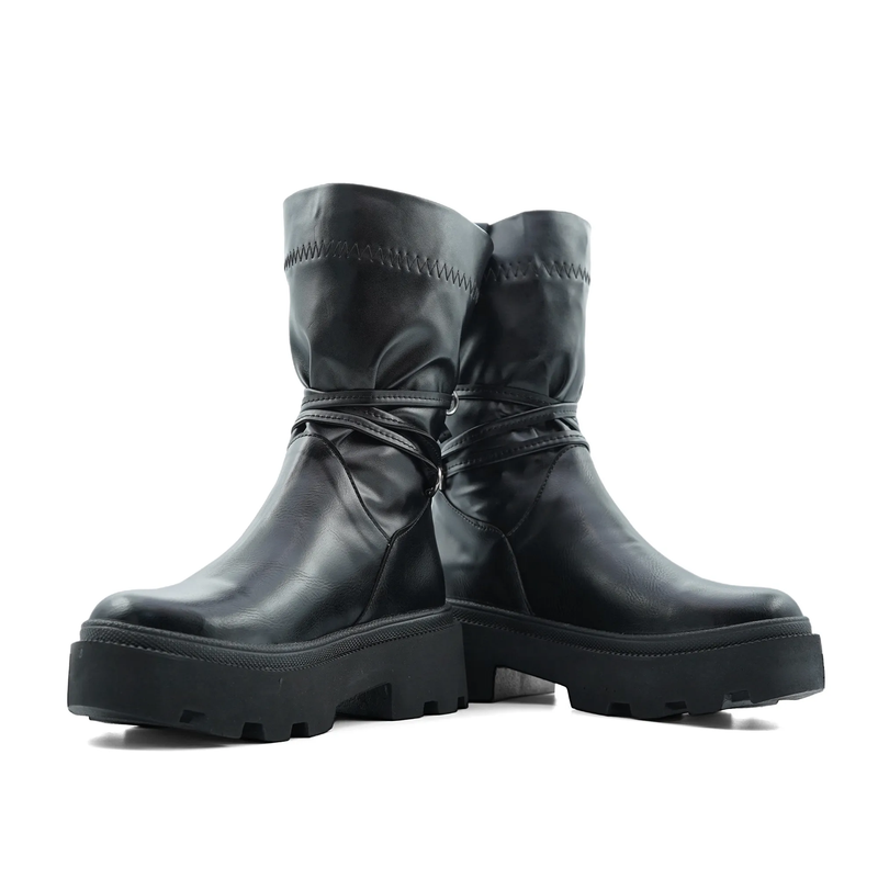 کفش نیم بوت زنانه استرج بندی مدل 0117_Boots