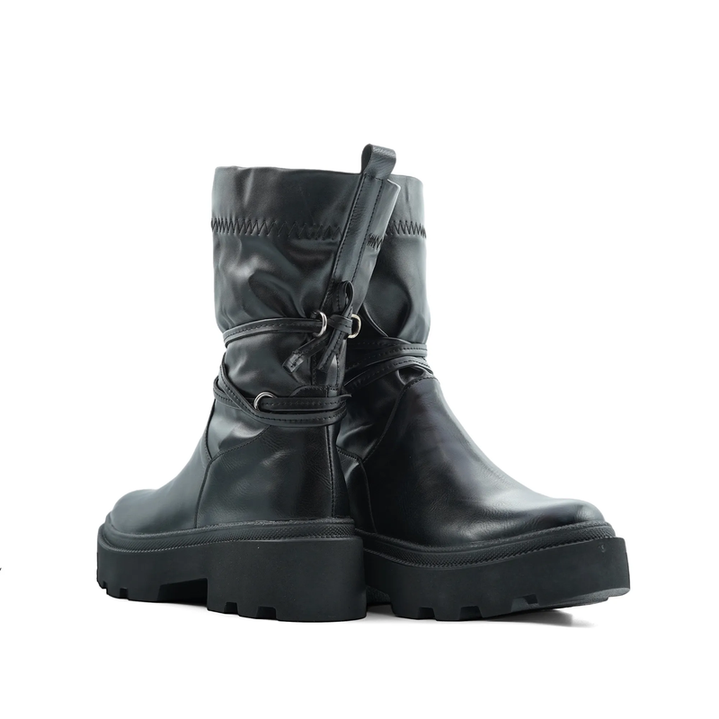 کفش نیم بوت زنانه استرج بندی مدل 0117_Boots