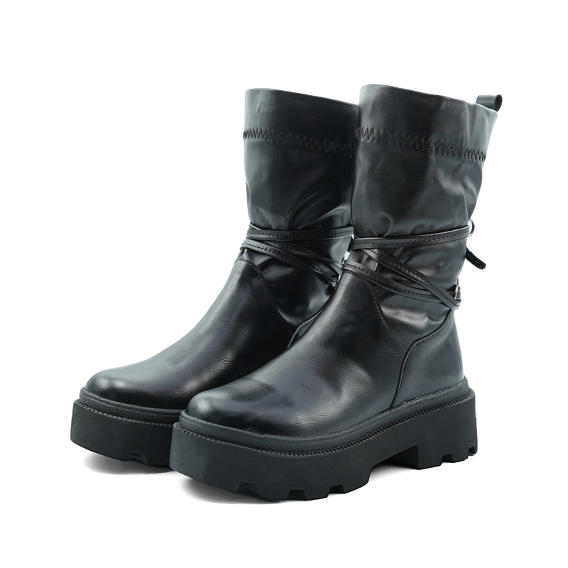 کفش نیم بوت زنانه استرج بندی مدل 0117_Boots