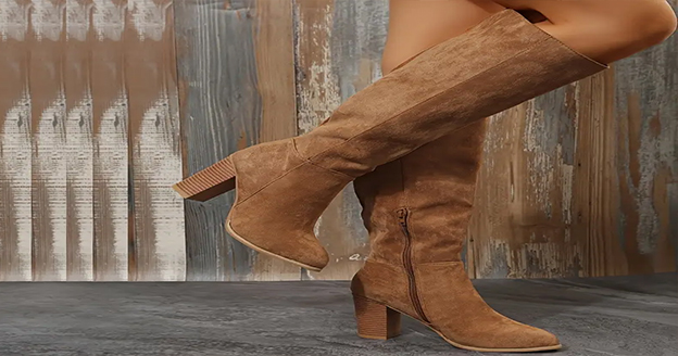 Classic high heel boots