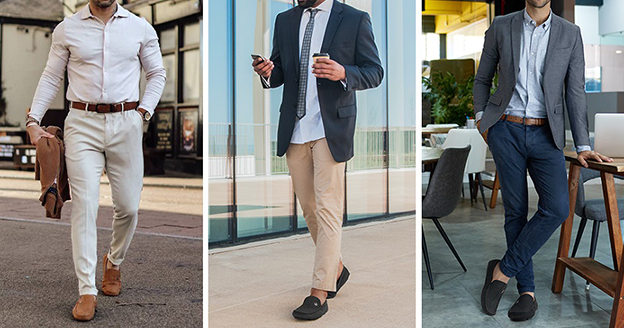 How to pair loafers or college shoes with a dress
