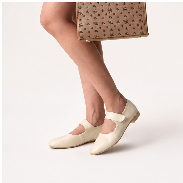 کفش کالج زنانه مدل Stradivarius Flat shoes - FCr2403