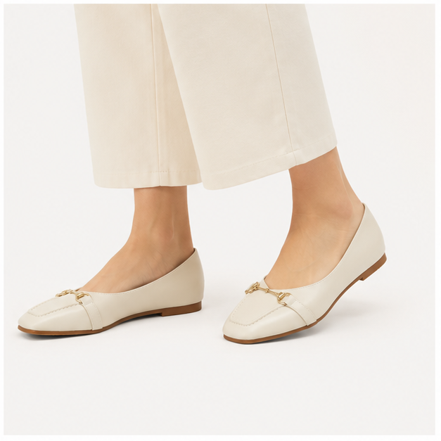 کفش کالج زنانه مدل Flat shoes - 0271