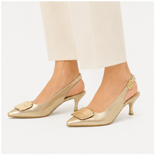 کفش مجلسی زنانه پاشنه دار 5 سانت مدل 400921 _ sandal valentino