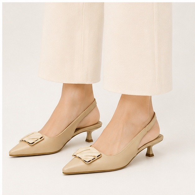 کفش مجلسی زنانه پاشنه دار 3 سانت مدل 400344 _ sandal valentino