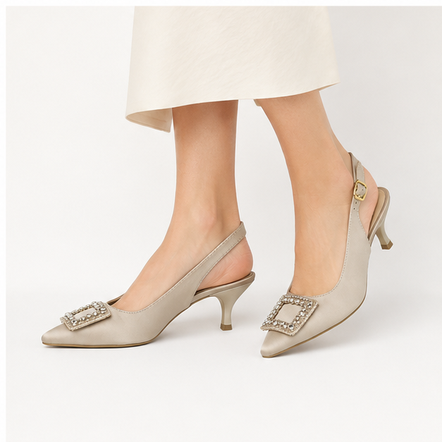 کفش مجلسی زنانه پاشنه دار 5 سانت مدل 400954 _ sandal valentino