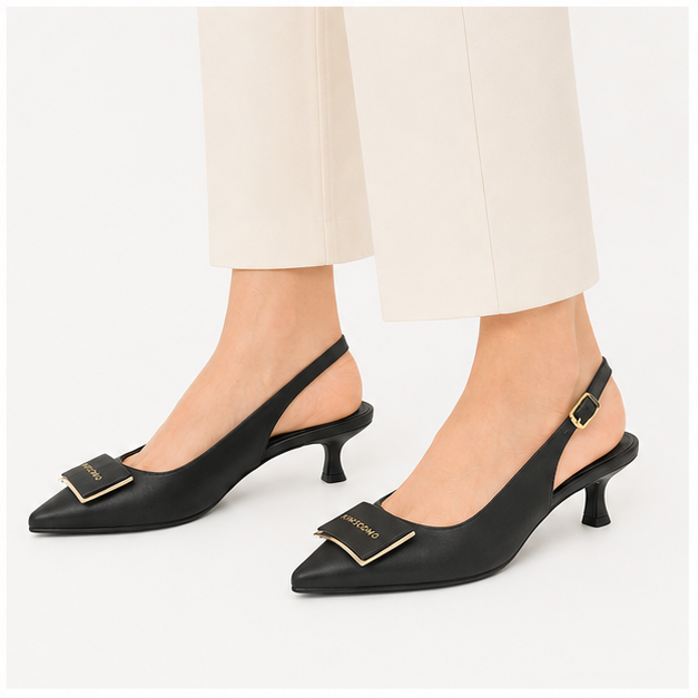 کفش مجلسی زنانه پاشنه دار 5 سانت مدل 400920 _ sandal valentino